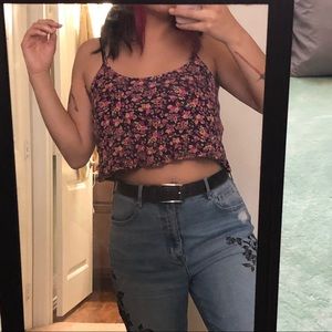 Floral crop top